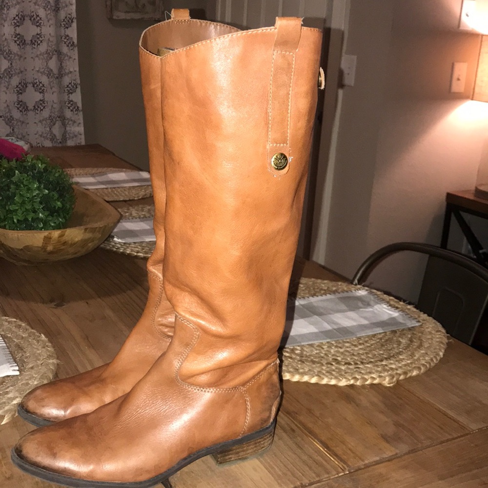 Sam Edelman cognac boots